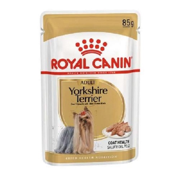 غذای پوچ سگ رویال کنین یورکشایر ادالت ROYAL CANIN YORKSHIRE TERRIEER 85G