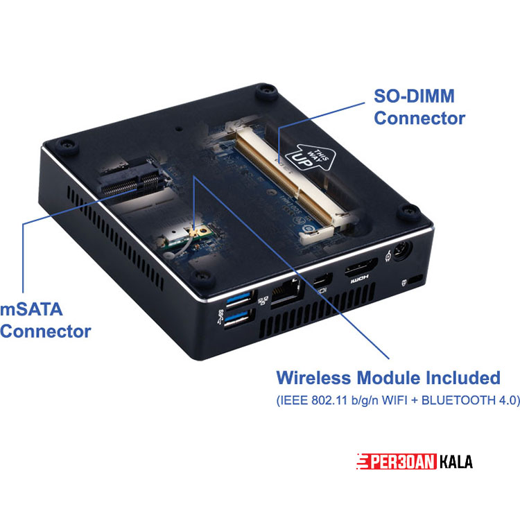 مینی کیس گیگابایت استوک Mini-PC GIGABYTE GB-BXi7-4500 8GB RAM 256GB SSD — تصویر ۷