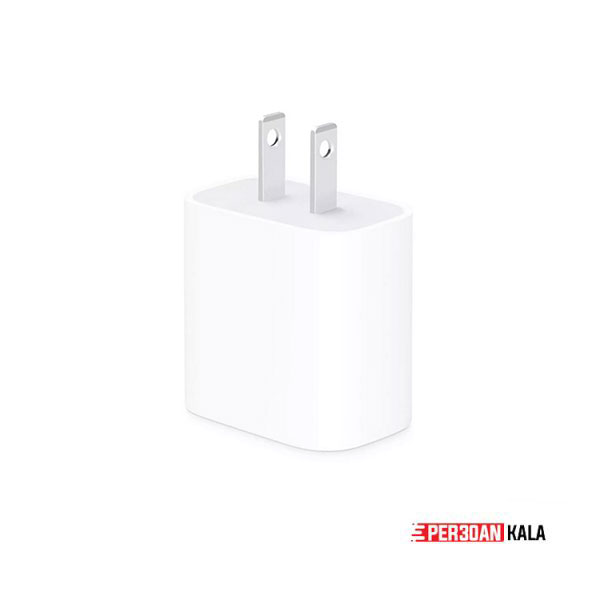 شارژر 20 وات اصلی اپل آیفون Apple 20W 2pin Power Adapter آمریکایی ( استوک ) درحد نو مدل A2305