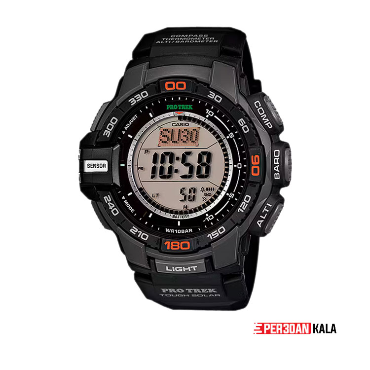 ساعت دیجیتال کاسیو Casio Men’s Pro Trek PRG-270-1DR Tough Solar Triple Sensor Multifunction آکبند (جعبه باز شده)