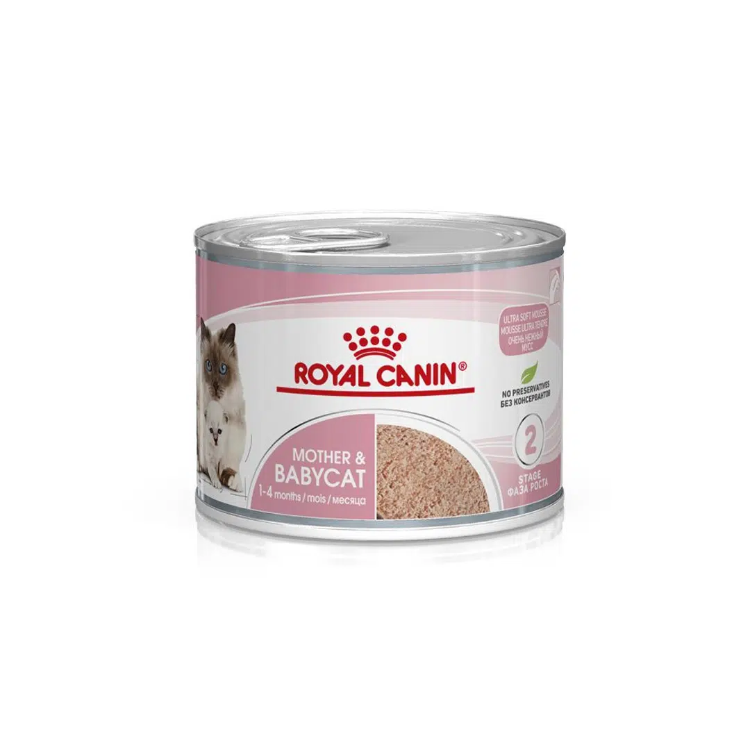 غذای کنسرو گربه رویال کنین مادراندبیبی ROYAL CANIN MOTHER AND BABY 195G