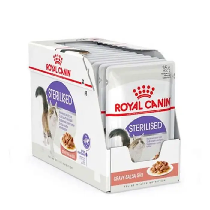 غذای پوچ گربه رویال کنین استرلایزد گروی ROYAL CANIN STERILISED GARVY 12 * 85G