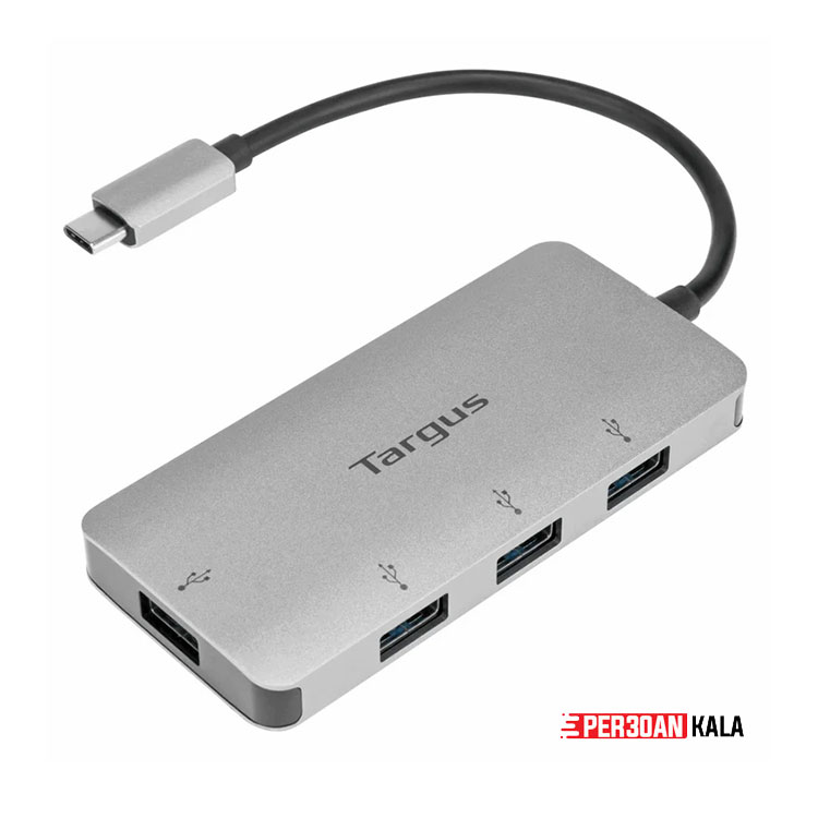 هاب 4 پورت تارگوس مدل Model Targus USB hub USB-C to Port USB-A ACH226 (ویتنام) (آکبند بدون جعبه)