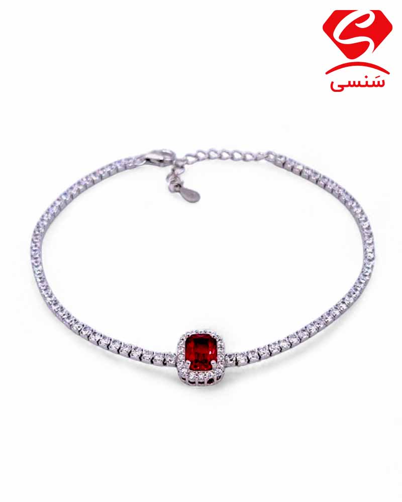 دستبند نقره تنیسی کد 230