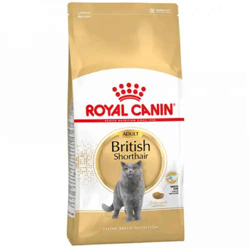 غذای خشک گربه رویال کنین بریتیش ادالت ROYAL CANIN BRITISH SHORTHAIR ADULT 2KG