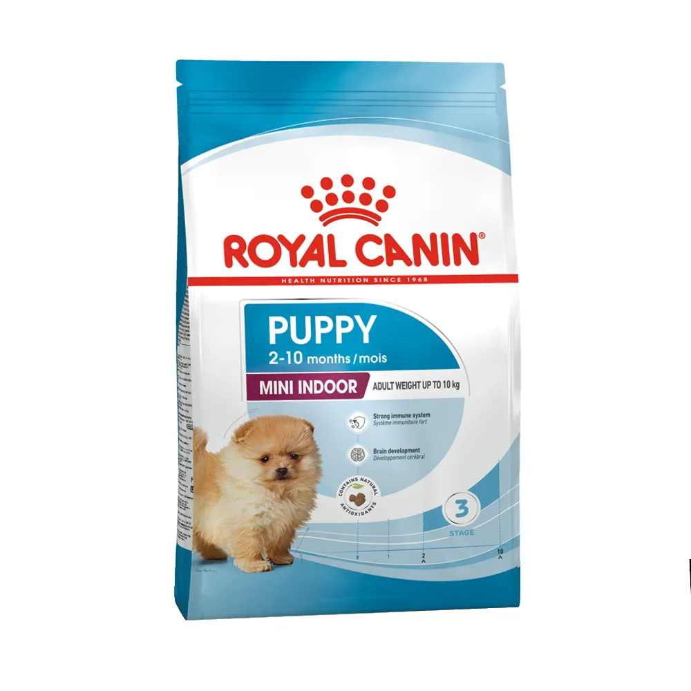 غذای خشک توله سگ رویال کنین مینی ایندور پاپی ROYAL CANIN MINI INDOOR PUPPY 1/5KG