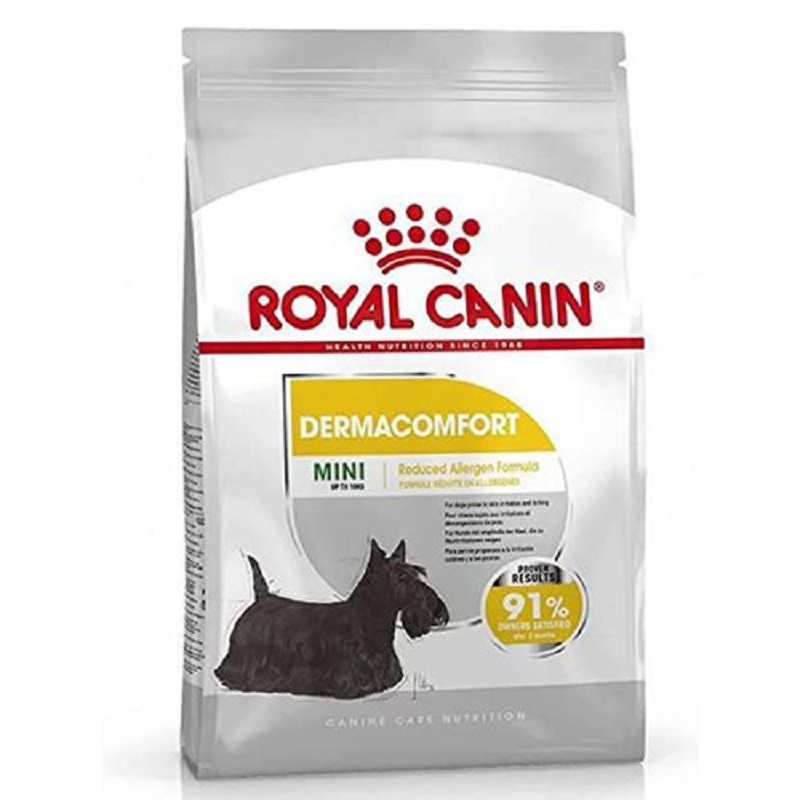 غذای خشک سگ رویال کنین مینی درماکامفورت ROYAL CANIN MINI DERMACOMFORT 3KG