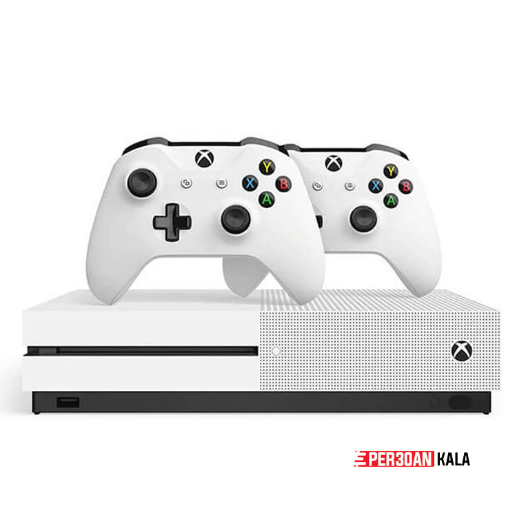 کنسول بازی مایکروسافت مدل Xbox One S ظرفیت 512 گیگابایت استوک – همراه با دو دسته