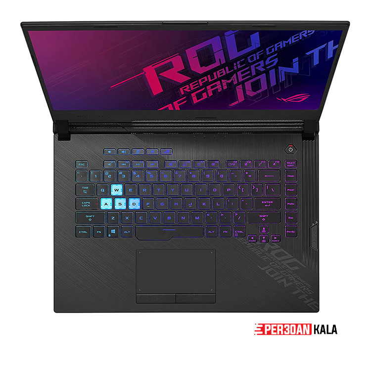 لپ تاپ گیمینگ 15.6 اینچی ایسوس مدل ASUS ROG Strix G512LV I7 16G 512G M2 RTX 2060 6GB استوک — تصویر ۳