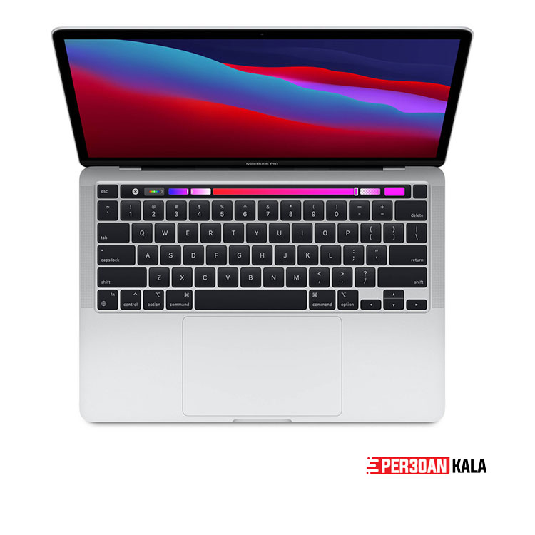 مک بوک پرو 2020 M1 اپل 13.3 اینچی رتینا تاچ بار 8GB/256GB گیگابایت Apple MacBook Pro M1 2020 همراه با جعبه
