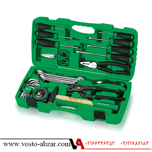 جعبه ابزار ۳۰ پارچه پلاستیکی خانگی تاپ تول مدل GAAI3001 — تصویر ۲
