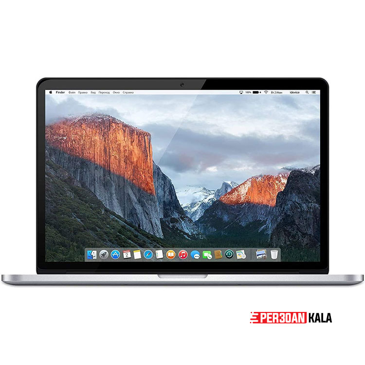 مک بوک پرو 2015 استوک اپل 13.3 اینچی رتینا intel iris plus 6100گرافیک Apple MacBook Pro 2015 cori7 16GB ( گرید B )