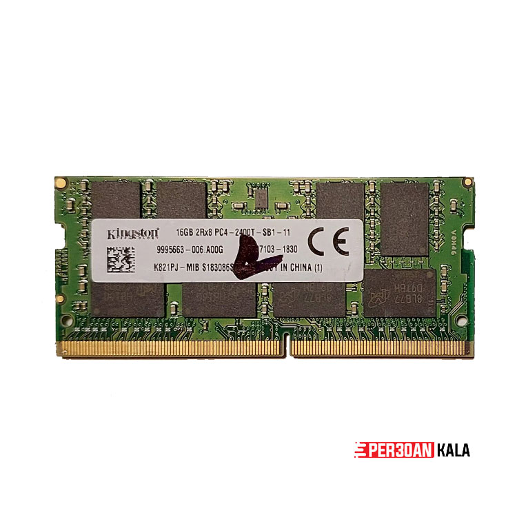 رم لپ تاپ DDR4 تک کاناله 2400 مگاهرتز CL17 کینگستون مدل K821PJ-HYA ظرفیت 16 گیگابایت — تصویر ۲