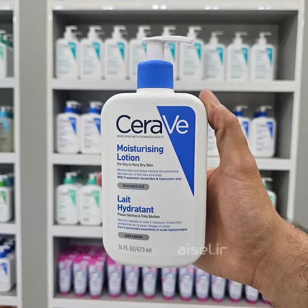 لوسیون آبرسان سراوی Moisturising Lotion پوست خشک و حساس حجم 473 | خرید با بهترین قیمت — تصویر ۴