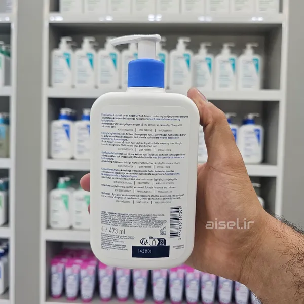 لوسیون آبرسان سراوی Moisturising Lotion پوست خشک و حساس حجم 473 | خرید با بهترین قیمت — تصویر ۵