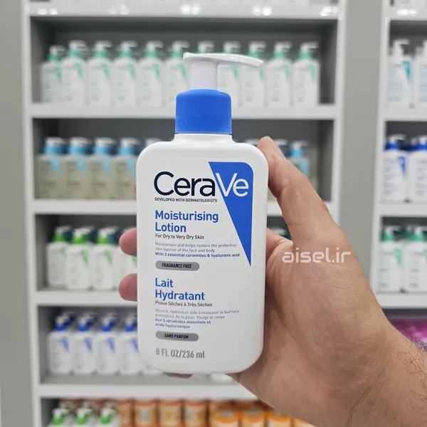 لوسیون آبرسان سراوی Moisturising Lotion پوست خشک و حساس حجم 473 | خرید با بهترین قیمت — تصویر ۶