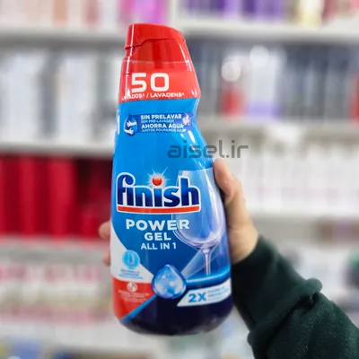خرید ژل ماشین ظرفشویی فینیش 50 بار مصرف 900 میلی لیتر با بهترین قیمت — تصویر ۳