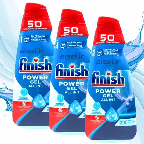 خرید ژل ماشین ظرفشویی فینیش 50 بار مصرف 900 میلی لیتر با بهترین قیمت — تصویر ۵