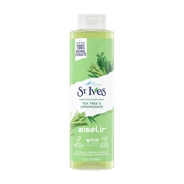 شامپو بدن سنت ایوز گیاه چای و علف لیمو ST.ives اصلی | آیسل — تصویر ۲