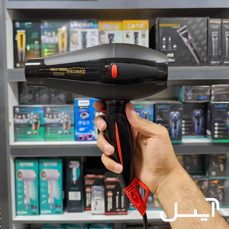 سشوار پرومکس حرفه ای مدل promax ref 5508 با قدرت 3000w واقعی — تصویر ۷