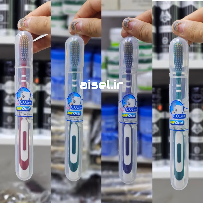 مسواک مستر اورال 0.01 با برس متوسط | MR ORAL | بسته 1 عددی — تصویر ۳