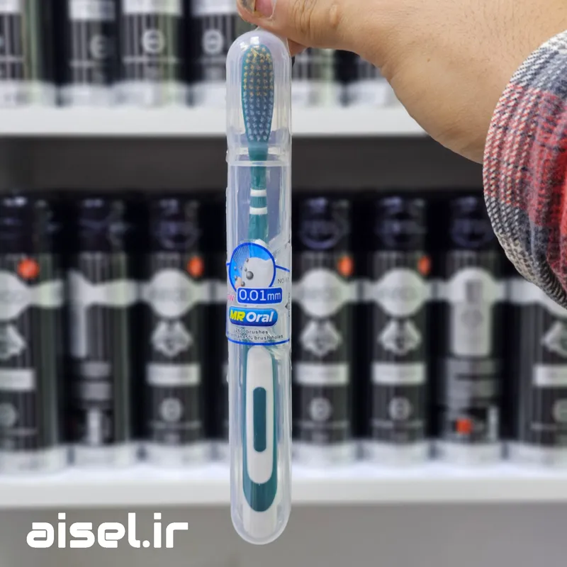 مسواک مستر اورال 0.01 با برس متوسط | MR ORAL | بسته 1 عددی — تصویر ۵