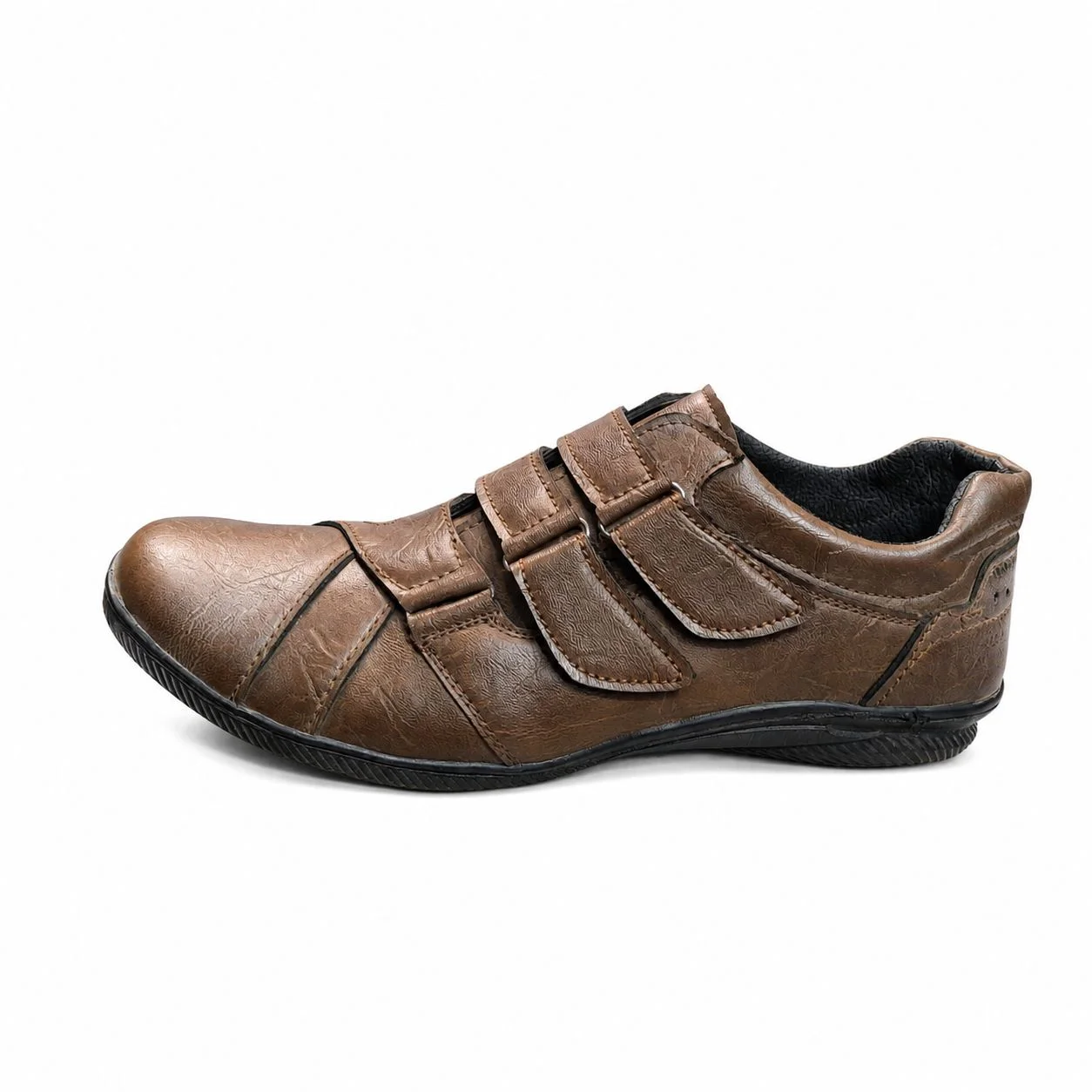 کفش روزمره مردانه چسبی مدل بیتا(BITA)|سایز40-45| قهوه ای|دور دوخت|حراج ویژه — تصویر ۴