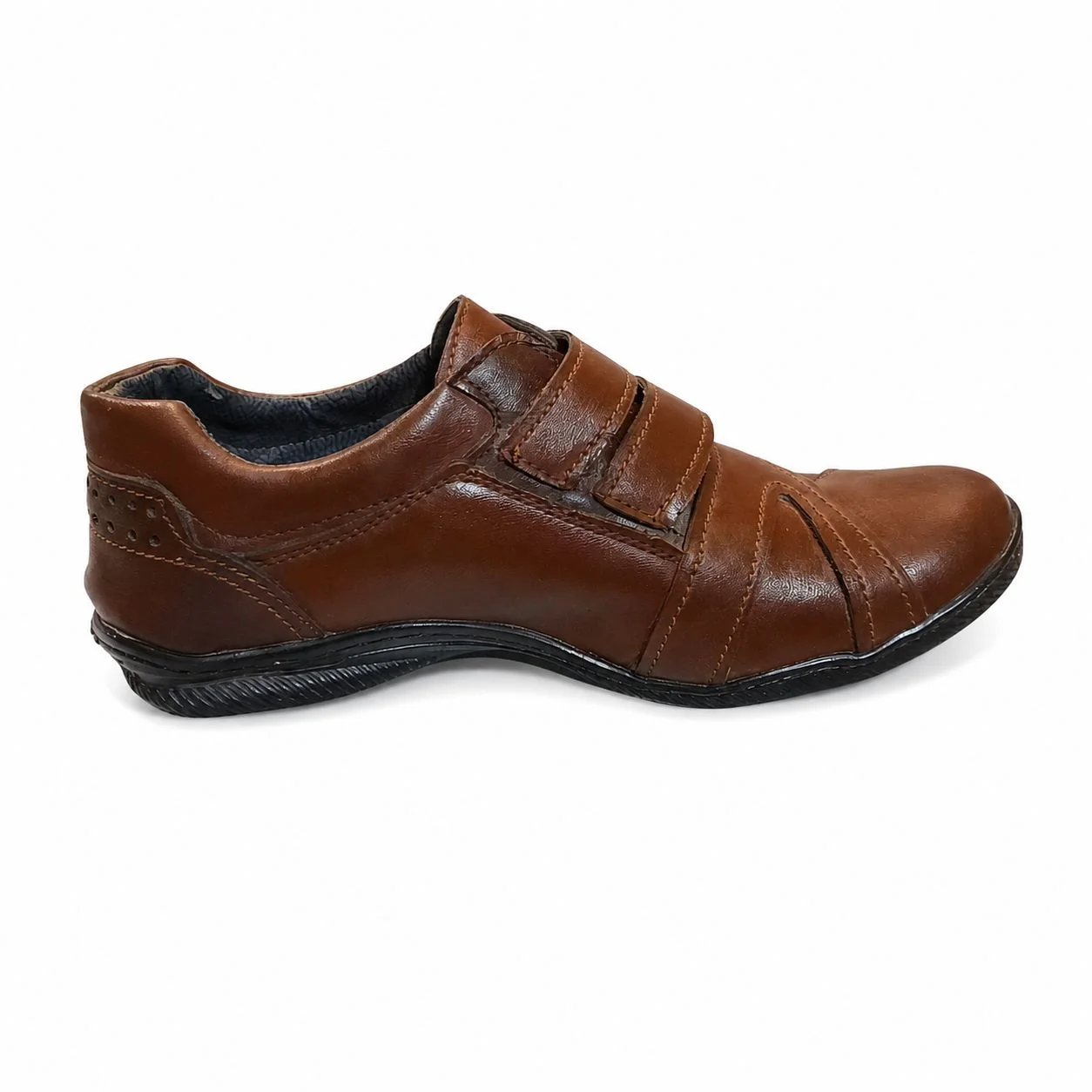 کفش روزمره مردانه چسبی مدل بیتا(BITA)|سایز40-45| قهوه ای|دور دوخت|حراج ویژه — تصویر ۸