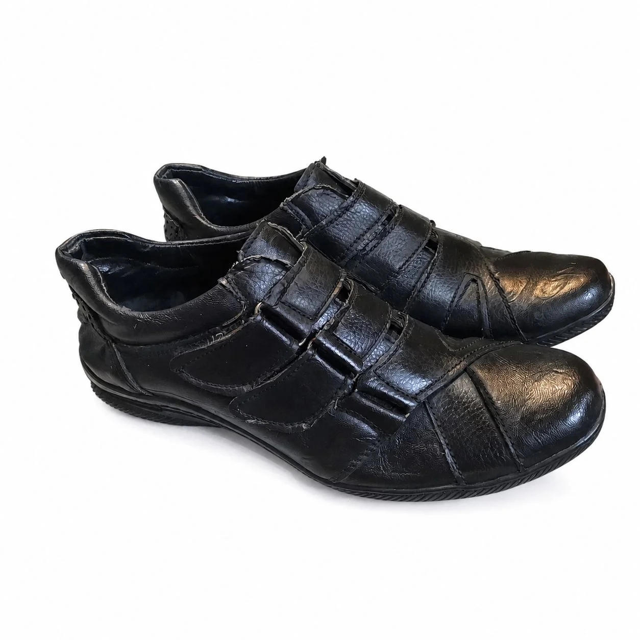 کفش روزمره مردانه چسبی مدل بیتا(BITA)|سایز40-45| مشکی|دور دوخت|حراج ویژه — تصویر ۳