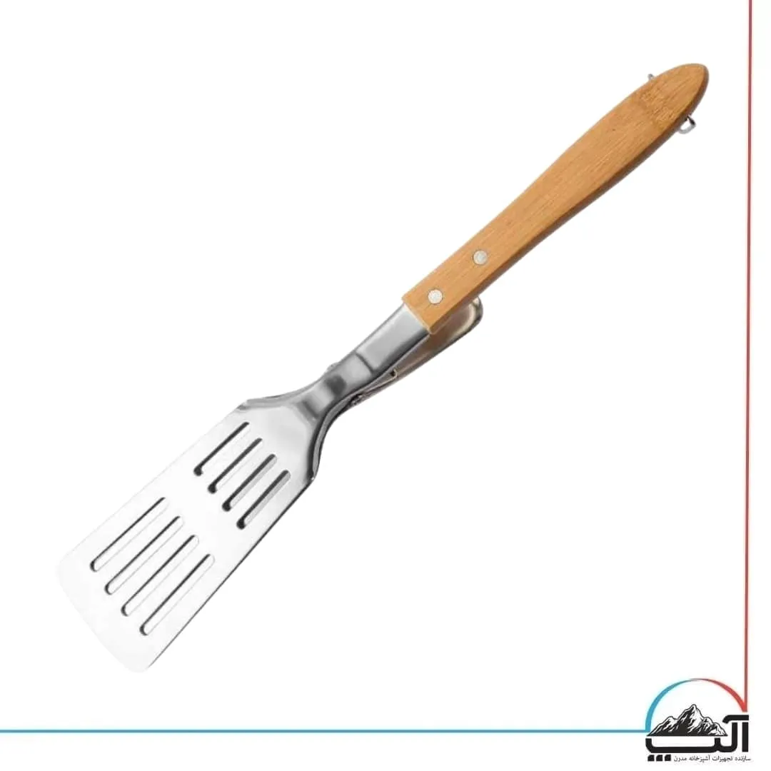 کاردک انبر گریل دسته چوبی نمره 7 — تصویر ۳