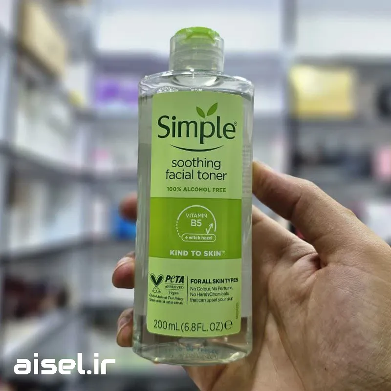 تونر تسکین دهنده سیمپل مدل soothing facial toner حجم 200 میلی لیتر — تصویر ۸