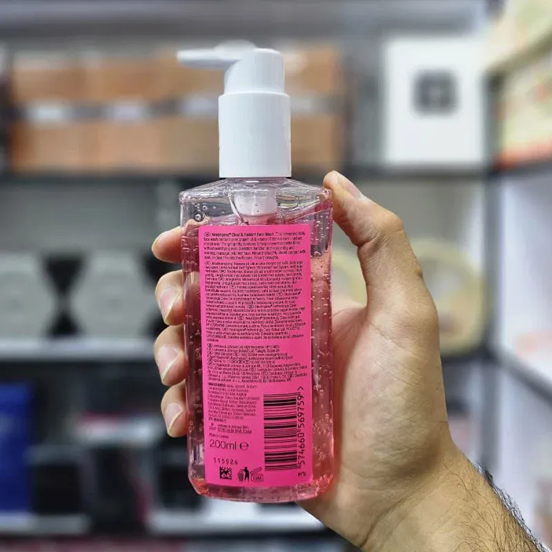 ژل شستشو صورت نوتروژینا Clear & Radiant برای پوست معمولی | 200 میل — تصویر ۵