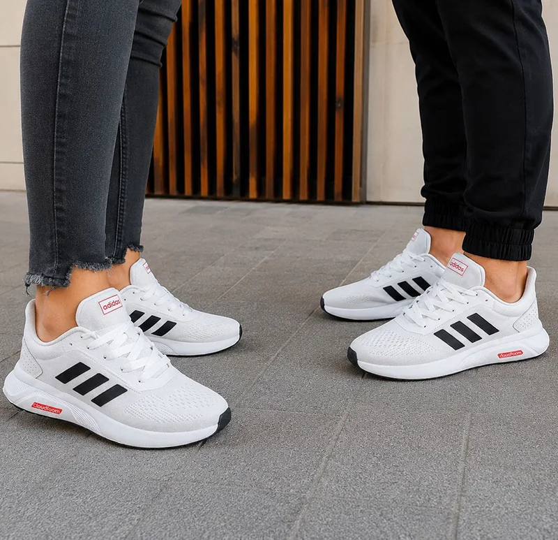 کتانی اسپرت زنانه ومردانه رانینگ مدل آدیداس فالکون(adidas)|37-41|تنفسی|کف دوخت|سفید