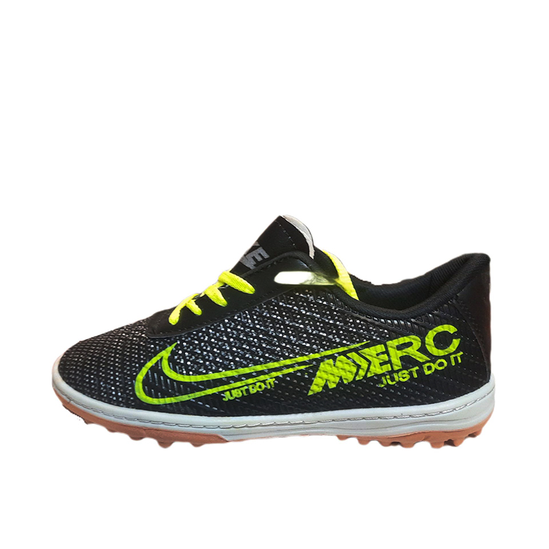 کتونی ورزشی پسرانه و مردانه چمن مصنوعی مدل نایک(nike)|سایز36-45|استوک ریز| مشکی — تصویر ۴
