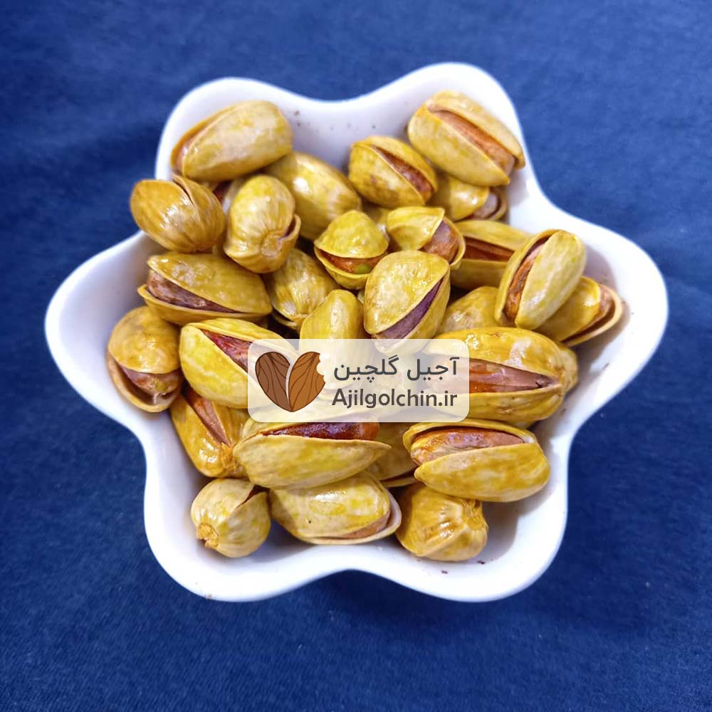 پسته اکبری بوداده زعفرانی دستچین — تصویر ۳