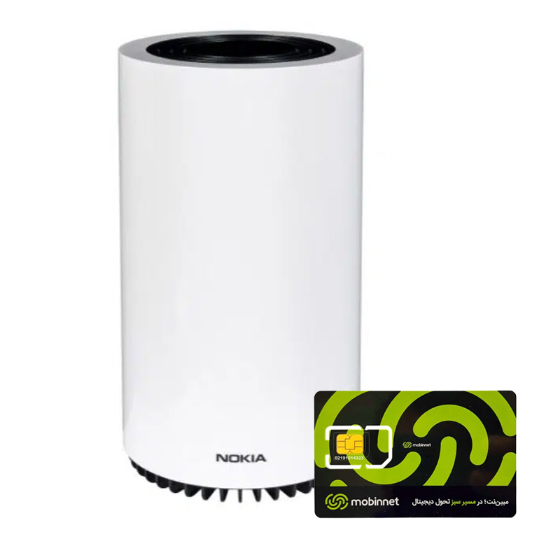 مودم 5G/4G نوکیا مدل Nokia FastMile 5G Gateway 3.1 به همراه سیم کارت مبین نت 200 گیگ یک ساله