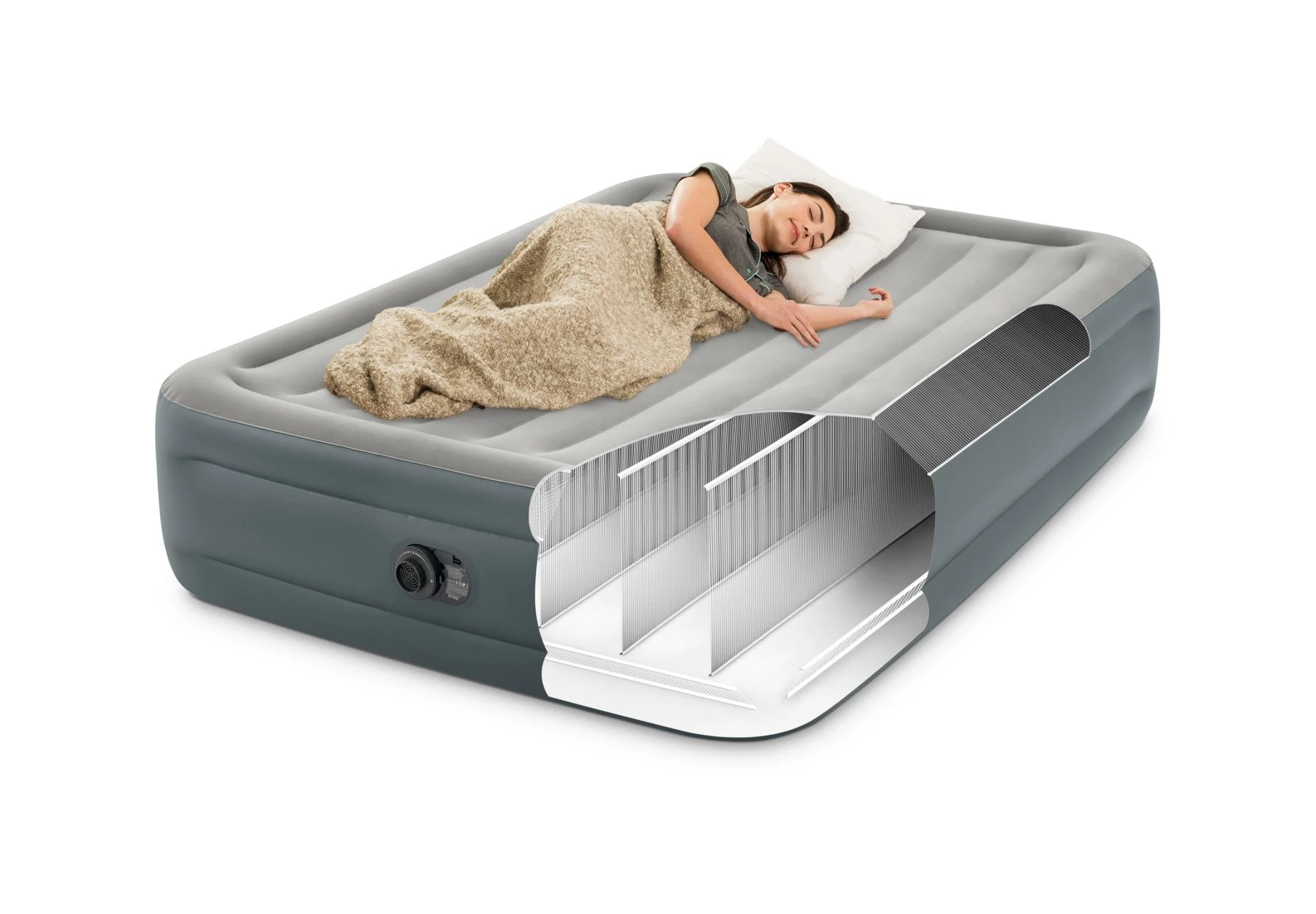 تخت بادی 2 نفره طبی اینتکس 64126 — تصویر ۳