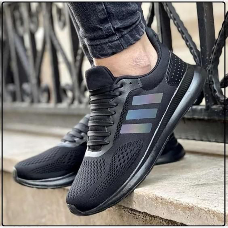 کتانی اسپرت مردانه رانینگ مدل آدیداس هفت رنگ(adidas)|سایز41-44|تنفسی|کف دوخت|مشکی