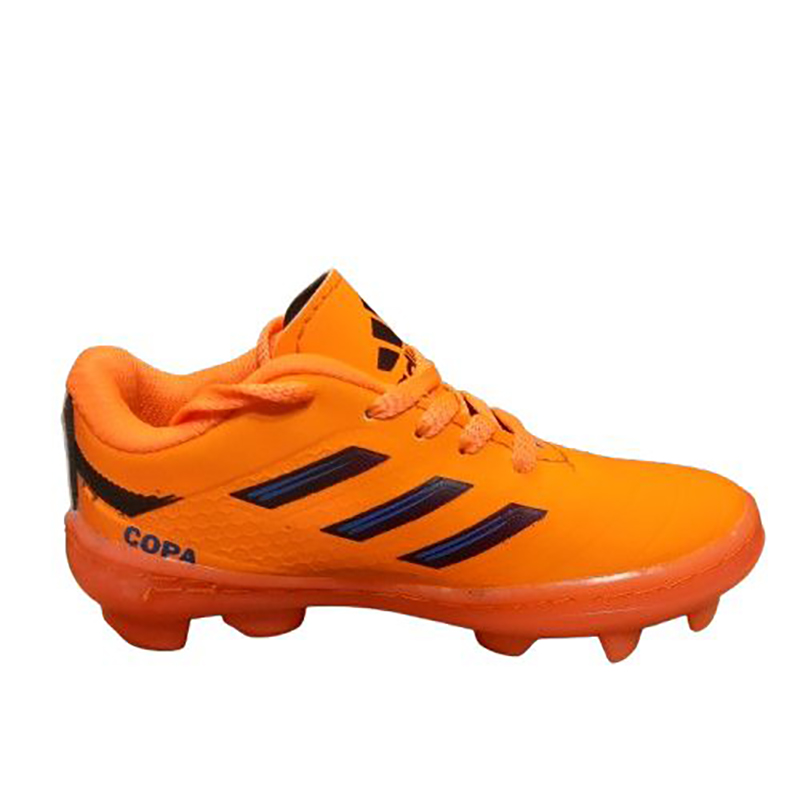 کتونی ورزشی فوتبال استوک دار پسرانه مدل ادیداس (adidas)| سایز30-34| رنگ نارنجی | فوتبال چمن طبیعی| دوردوخت — تصویر ۴