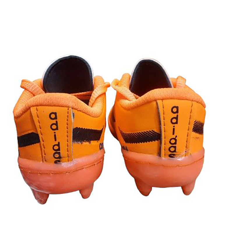 کتونی ورزشی فوتبال استوک دار پسرانه مدل ادیداس (adidas)| سایز30-34| رنگ نارنجی | فوتبال چمن طبیعی| دوردوخت — تصویر ۶