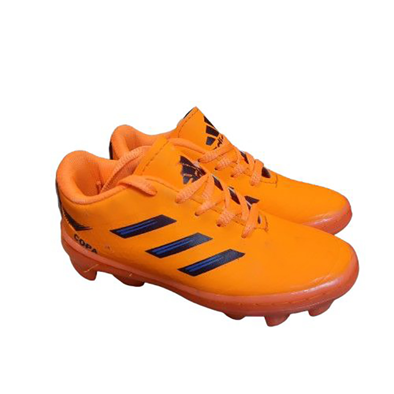 کتونی ورزشی فوتبال استوک دار پسرانه مدل ادیداس (adidas)| سایز30-34| رنگ نارنجی | فوتبال چمن طبیعی| دوردوخت