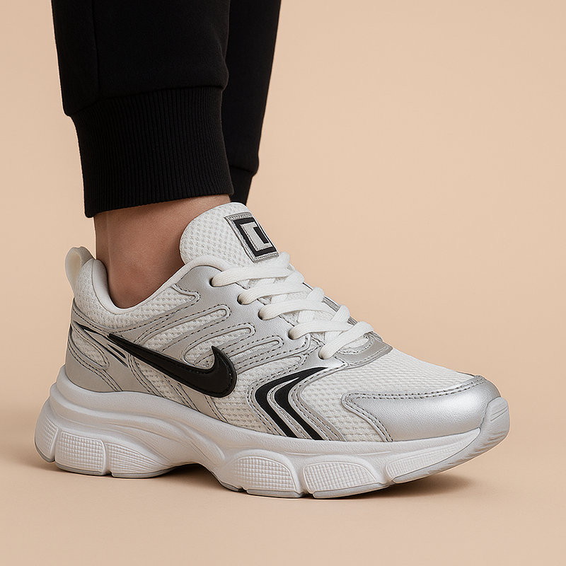 کتانی اسپرت زنانه و مردانه طبی اصل مدل نایک(NIKE SKATT)|سایز37-40|طوسی|کف دوخت