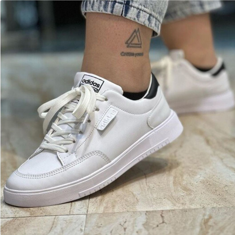 کتانی اسپرت ونس سفید زنانه و مردانه مدل آدیداس(adidas Garwen)|ضدآب | بندی |تزریق|بندی