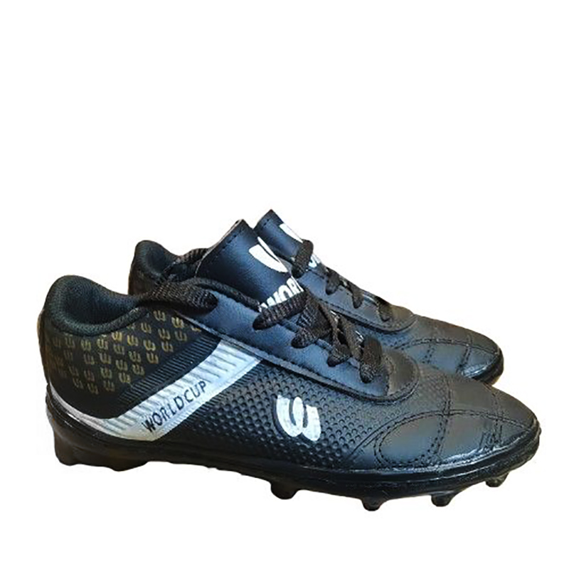 کتونی ورزشی استوک دار پسرانه مدل ادیداس (adidas)| سایز30-34| رنگ مشکی | فوتبال چمن طبیعی| دوردوخت