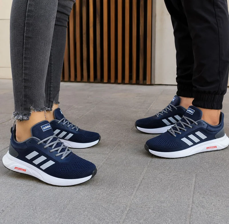 کتانی اسپرت زنانه ومردانه رانینگ مدل آدیداس فالکون(adidas)|37-41|تنفسی|کف دوخت|سورمه ای