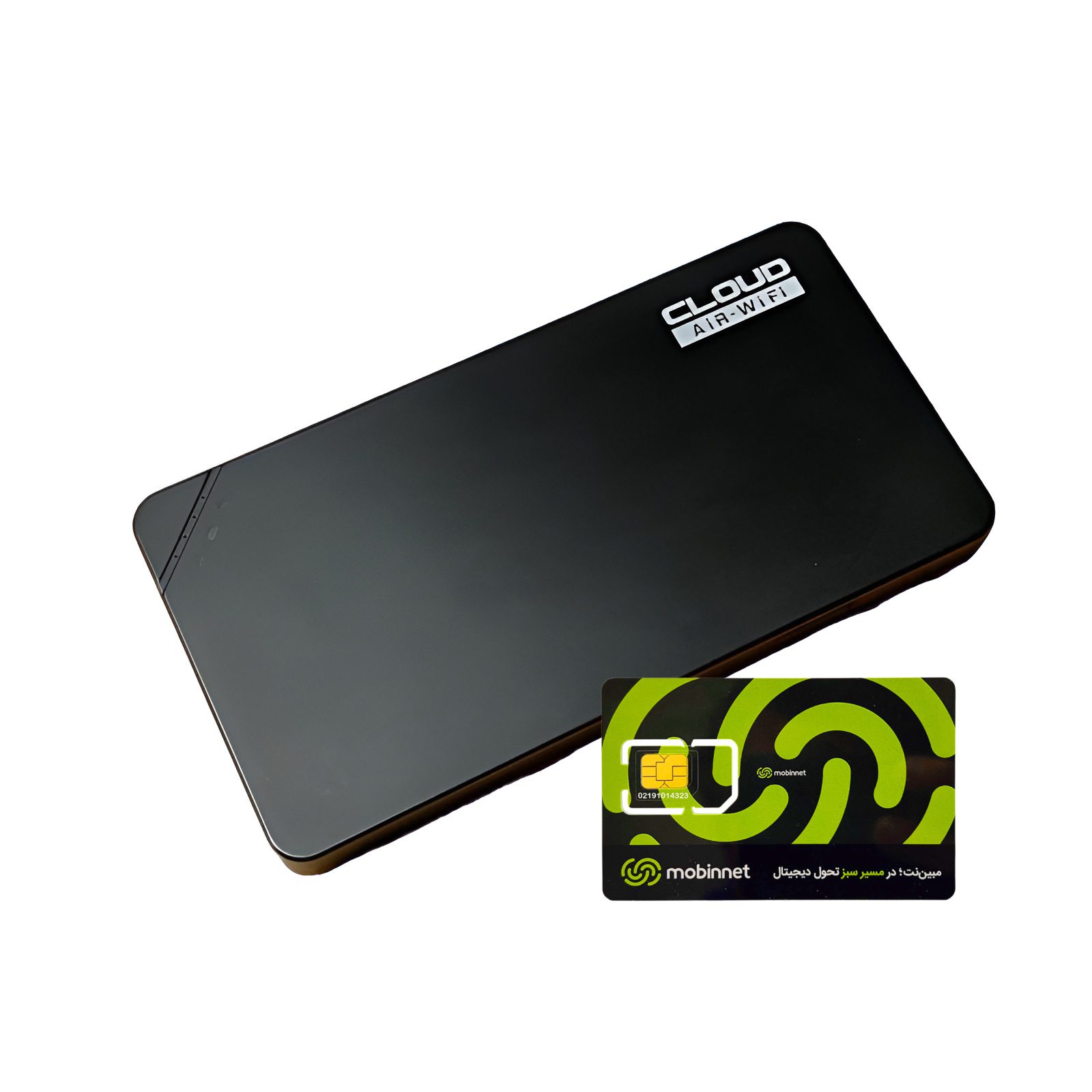 مودم 3G/4G قابل حمل کلود ایر هوآوی مدل U3 به همراه سیم کارت 360 درجه مبین نت با بسته 200 گیگ یکساله