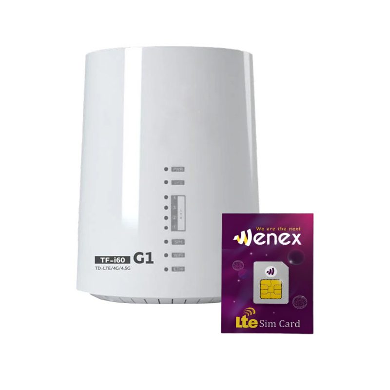 مودم 4G/TD-LTE وینکس مدل TF-i60 G1 به همراه سیم کارت وینکس با 400 گیگ یکساله
