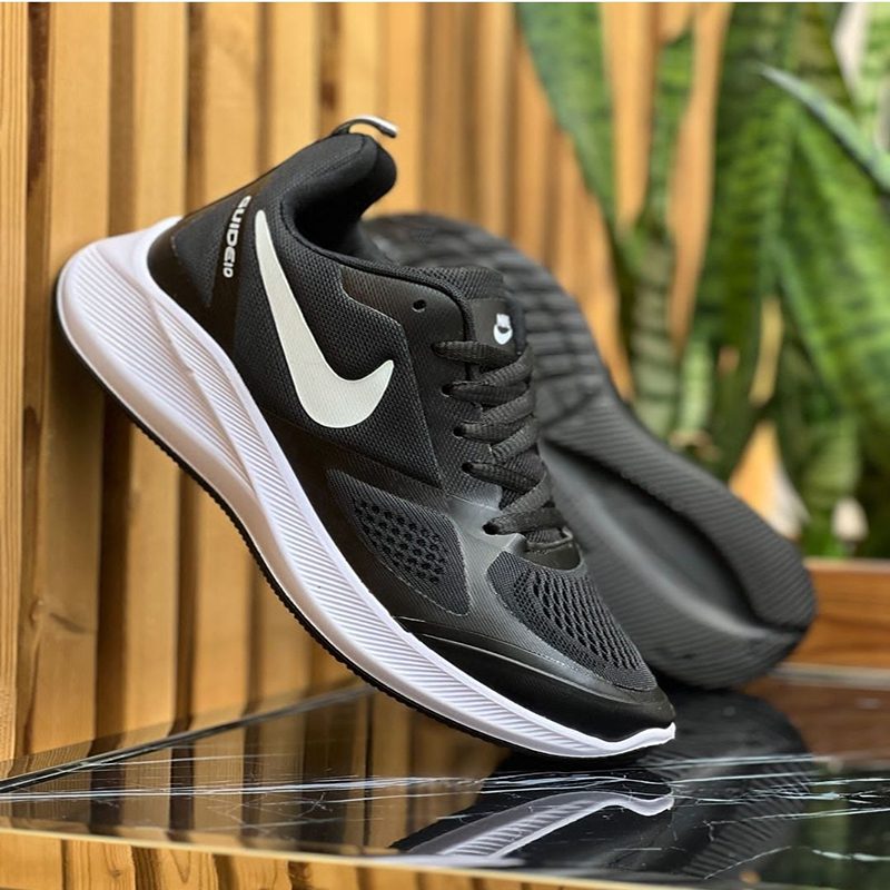 کتونی اسپرت سایز بزرگ مردانه مدل نایک گاید(nike guideio) |سایز 45-47| تنفسی| قابل شستشو|eva| رنگ مشکی