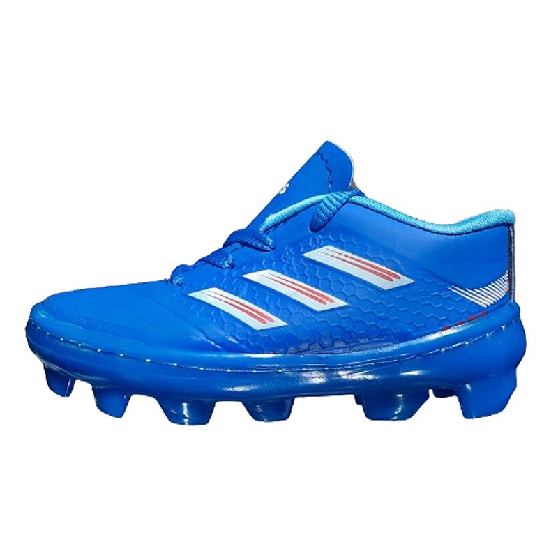 کتونی ورزشی پسرانه و مردانه فوتبال استوک دار مدل آدیداس (adidas)|استوک دار | سایز 35-44|دوردوخت|مخصوص چمن|رنگ ابی — تصویر ۳