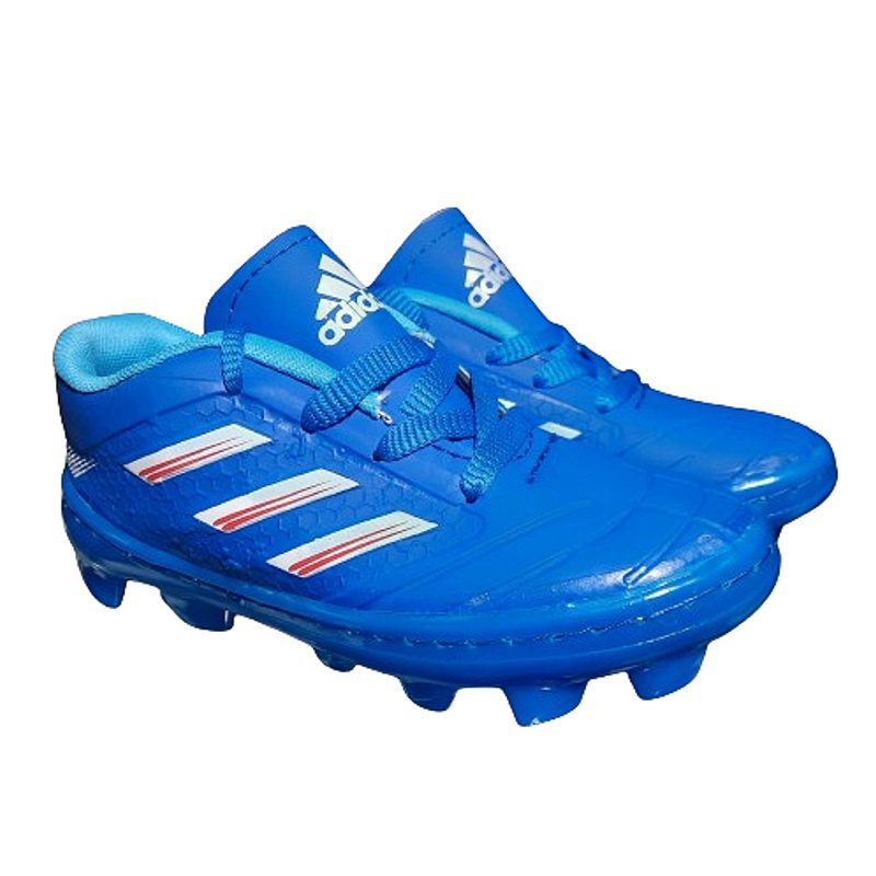 کتونی ورزشی پسرانه و مردانه فوتبال استوک دار مدل آدیداس (adidas)|استوک دار | سایز 35-44|دوردوخت|مخصوص چمن|رنگ ابی